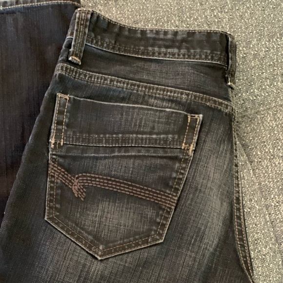 Mavi Martin Men Jeans Straight Mid Rise Washed Black 32/34 - Picture 3 of 10